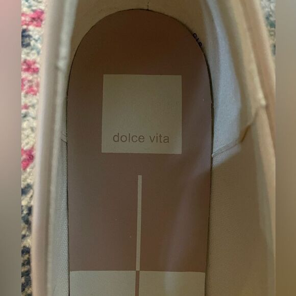 Dolce Vita Leather Platform Loafers w/Acrylic Chain Chunky 7.5 - Picture 6 of 8